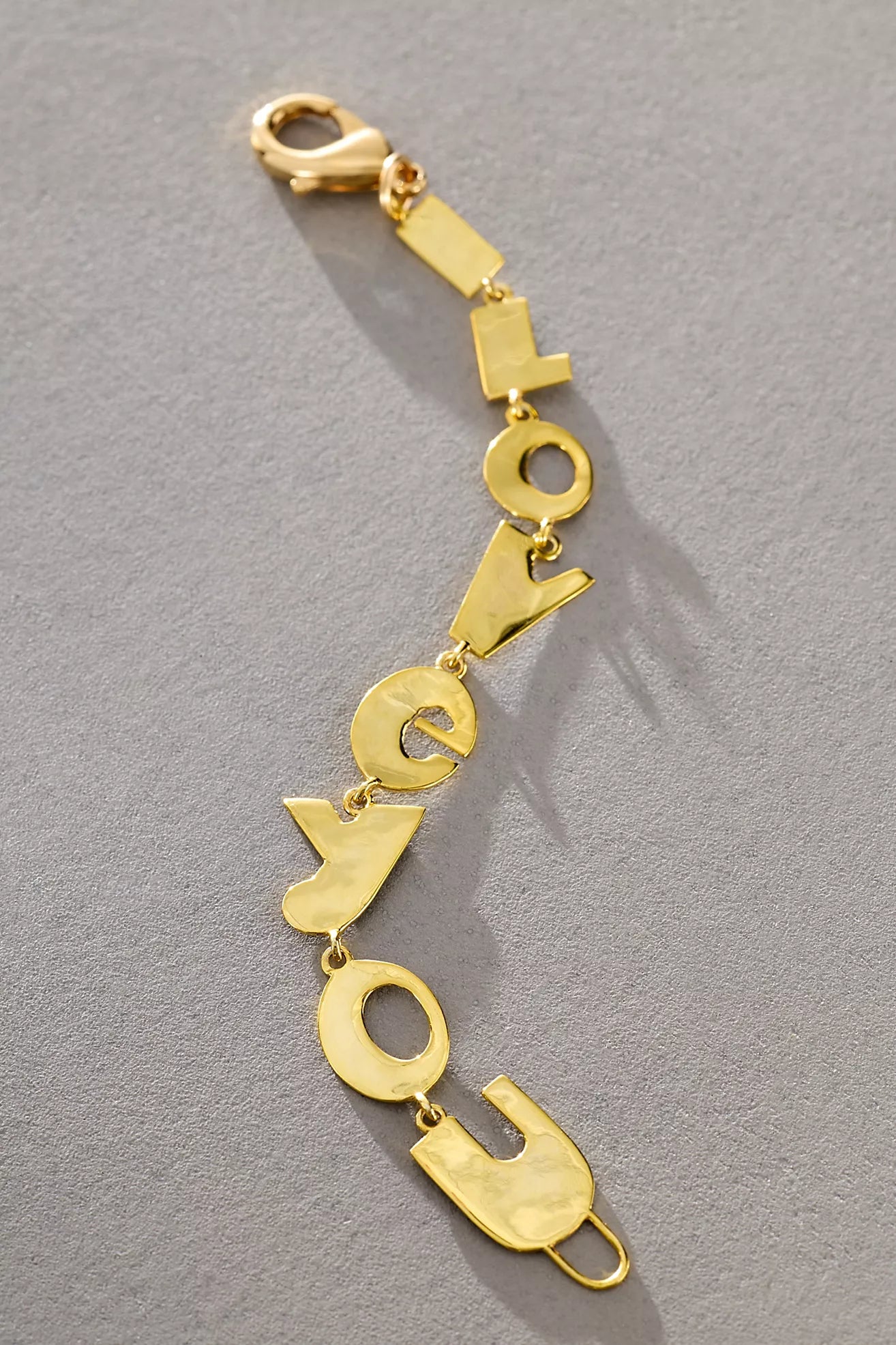 Paula Rosen I LOVE YOU Bracelet -Gold