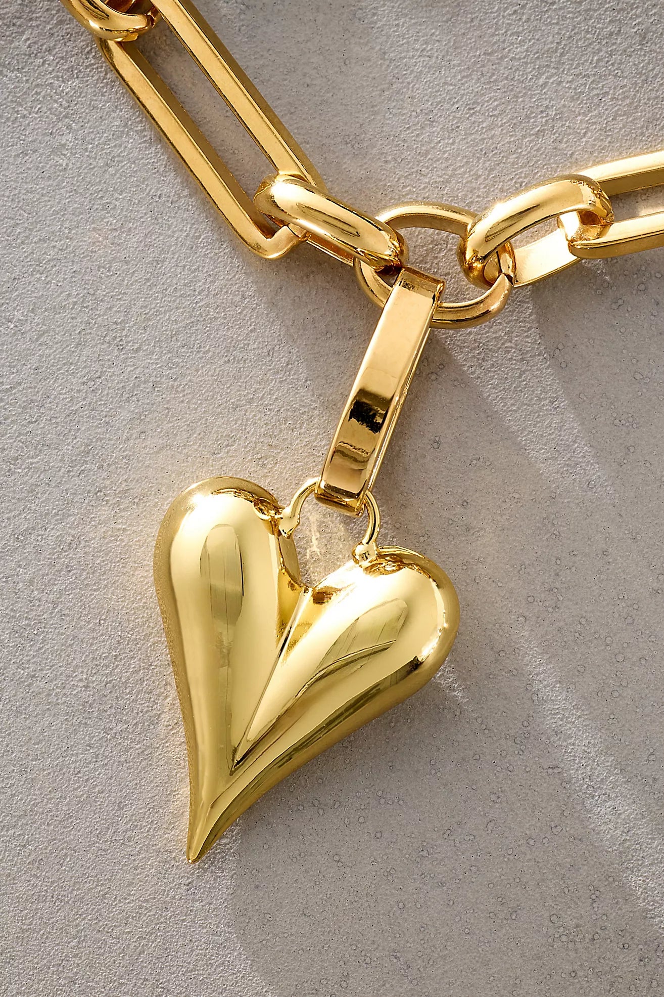 Paula Rosen Riley Heart Necklace - gold