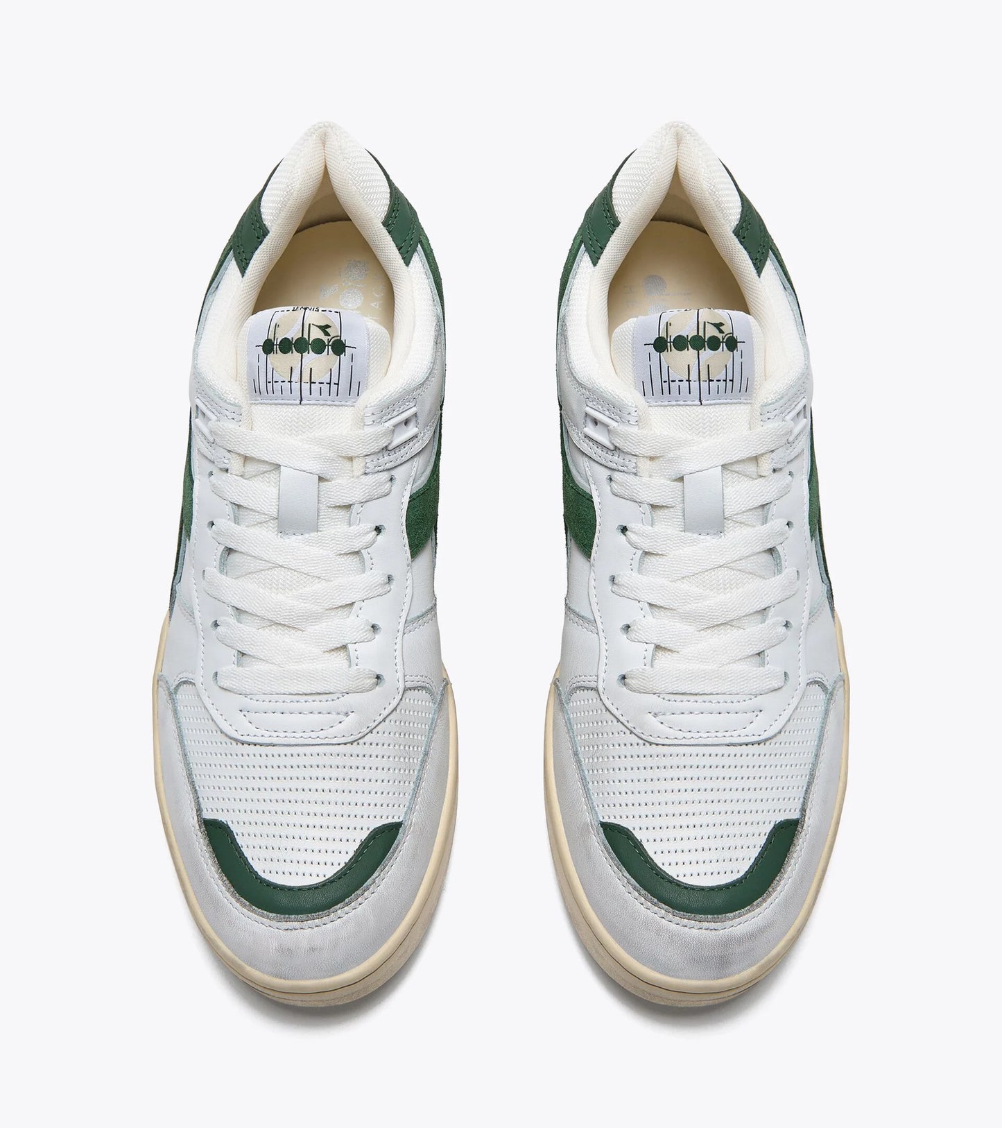 Diadora B 560.USED- White Folliage Green