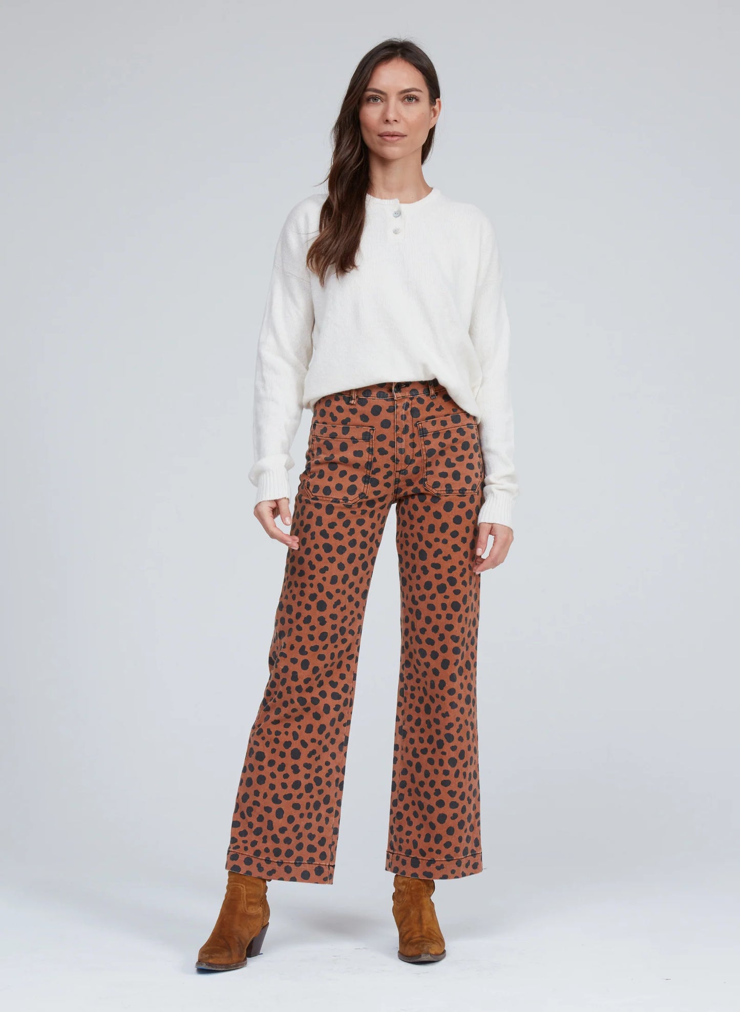ASKK NY Printed Sailor Pant- Cheetah