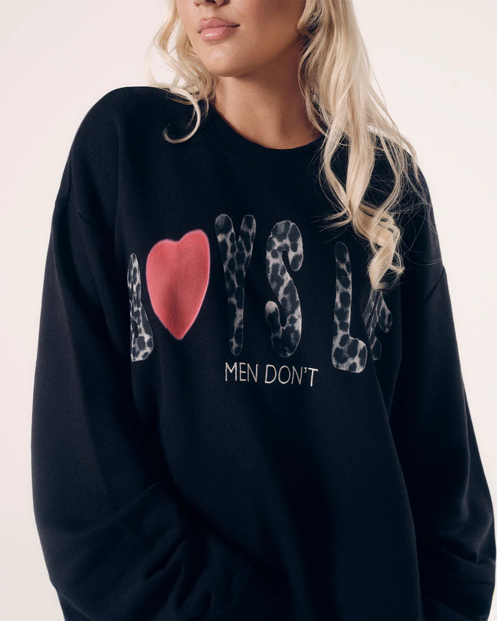 Boys Lie Black Caitlyn Coded Kara Crewneck