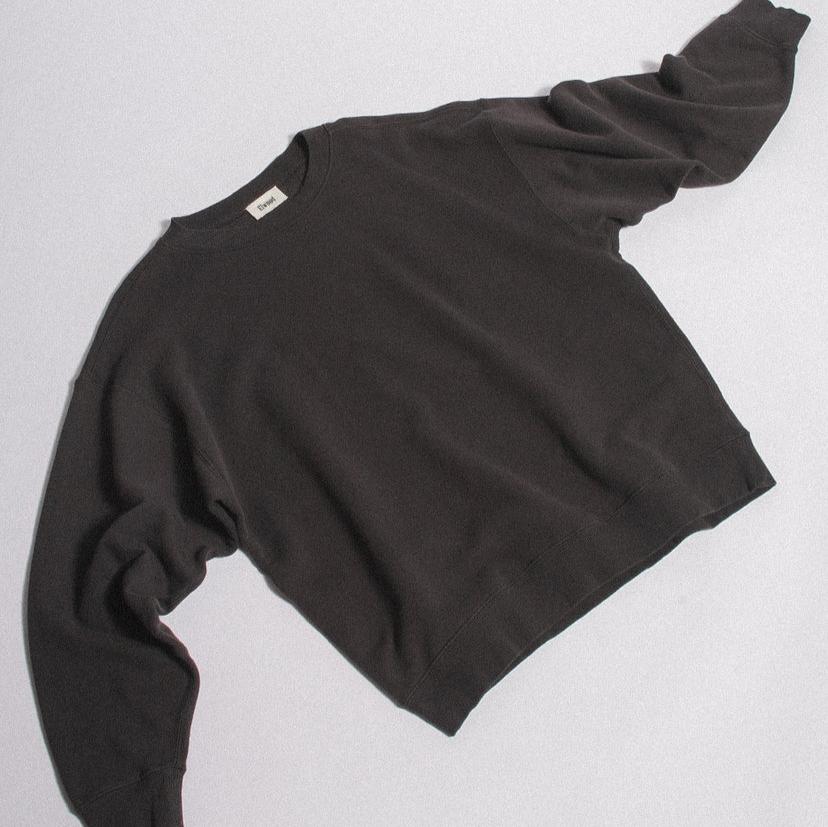 Elwood Clothing Core Oversized Crewneck- Vintage black