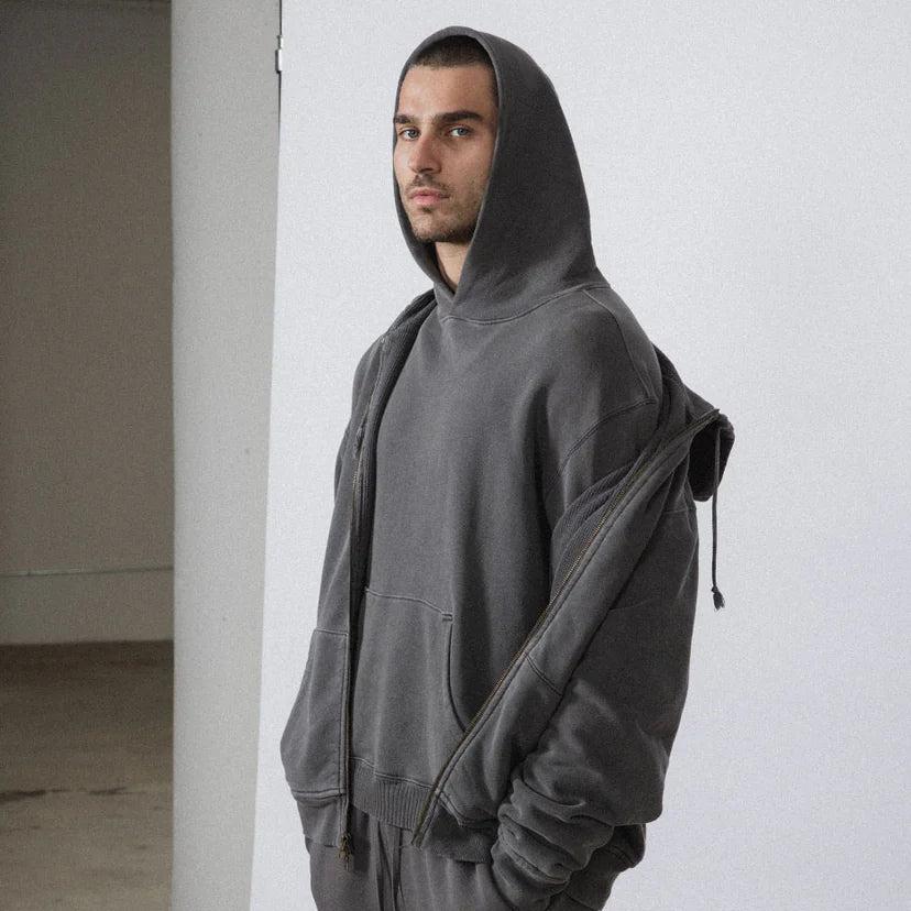 Elwood Clothing Core Hoodie- Vintage Grey