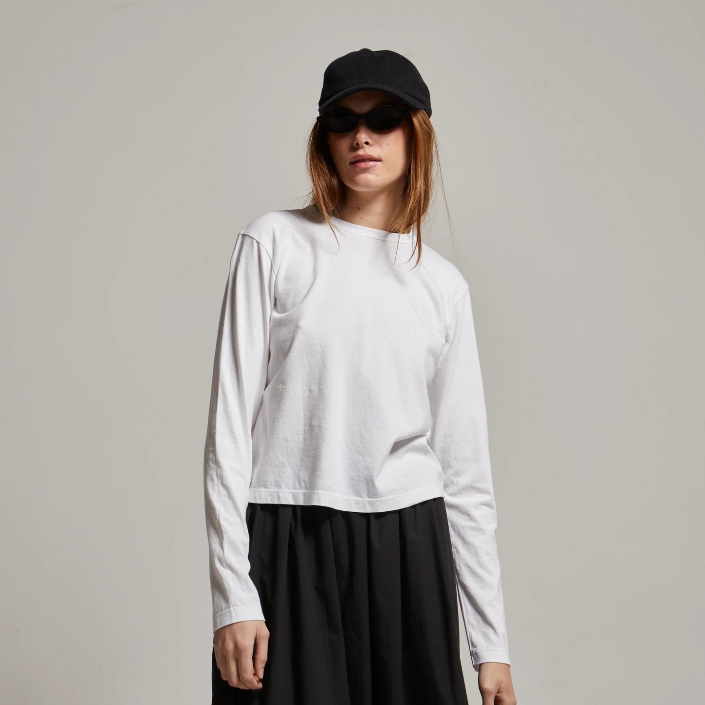 ASHER LA Ellie L/S Crew Tee- Ice Blue