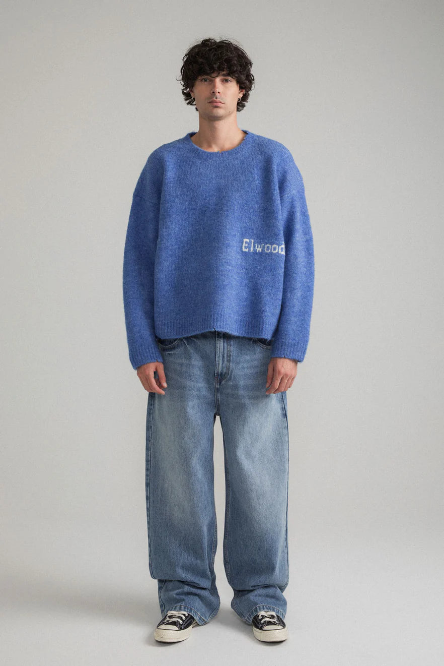 Elwood Clothing Knit Crewneck Sweater - True Blue
