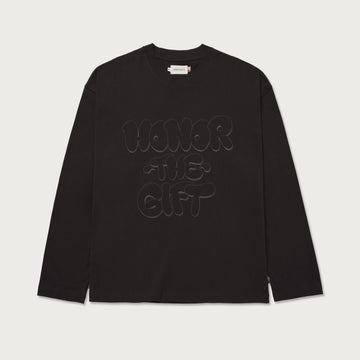 Honor The Gift AMP'D UP  L/S TEE- Black