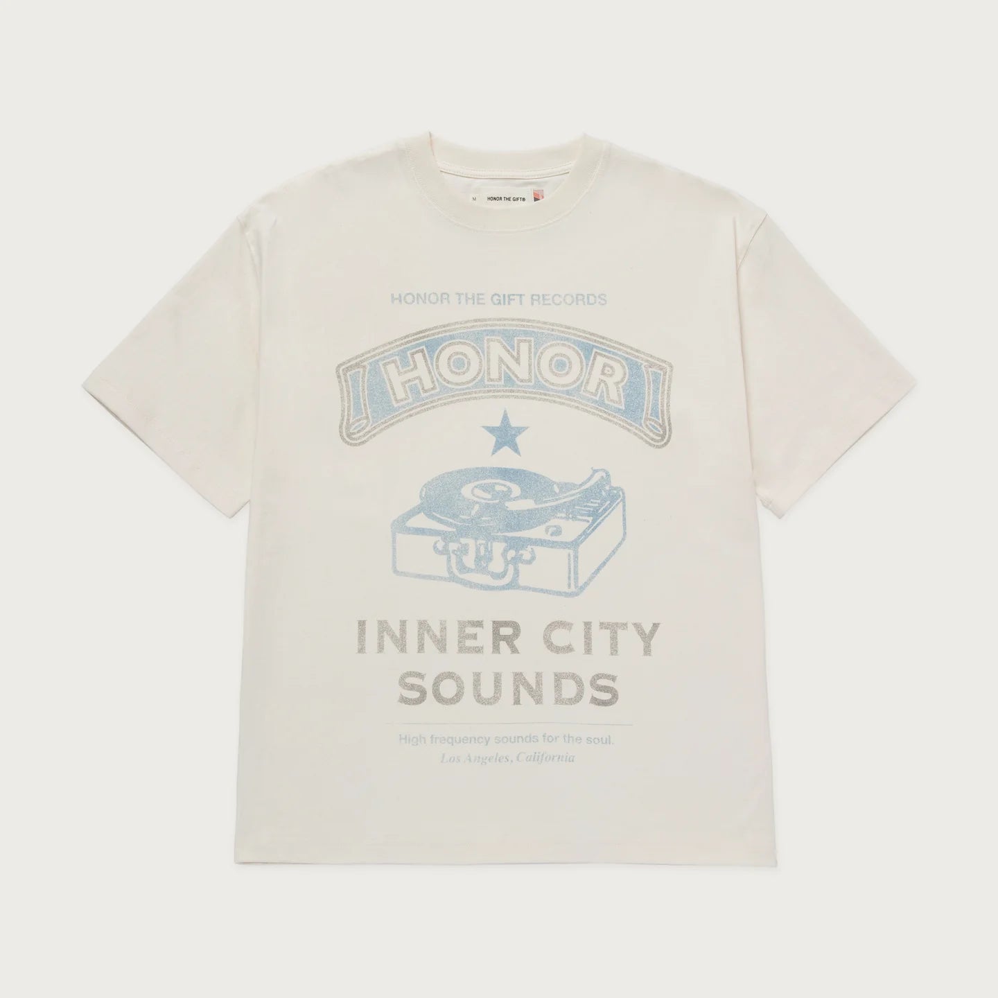Honor The Gift Honor Records Tee -Cream