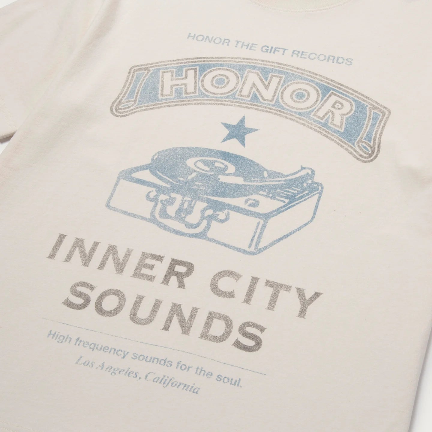 Honor The Gift Honor Records Tee -Cream