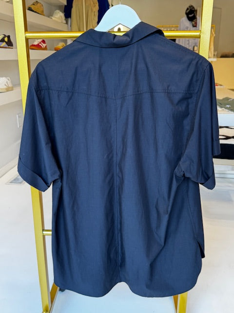 FLENO Short Sleeve Daily Shirt- Navy