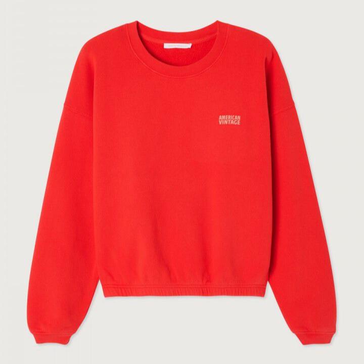 American Vintage Womens Sweatshirt Izubird -Vintage Strawberry