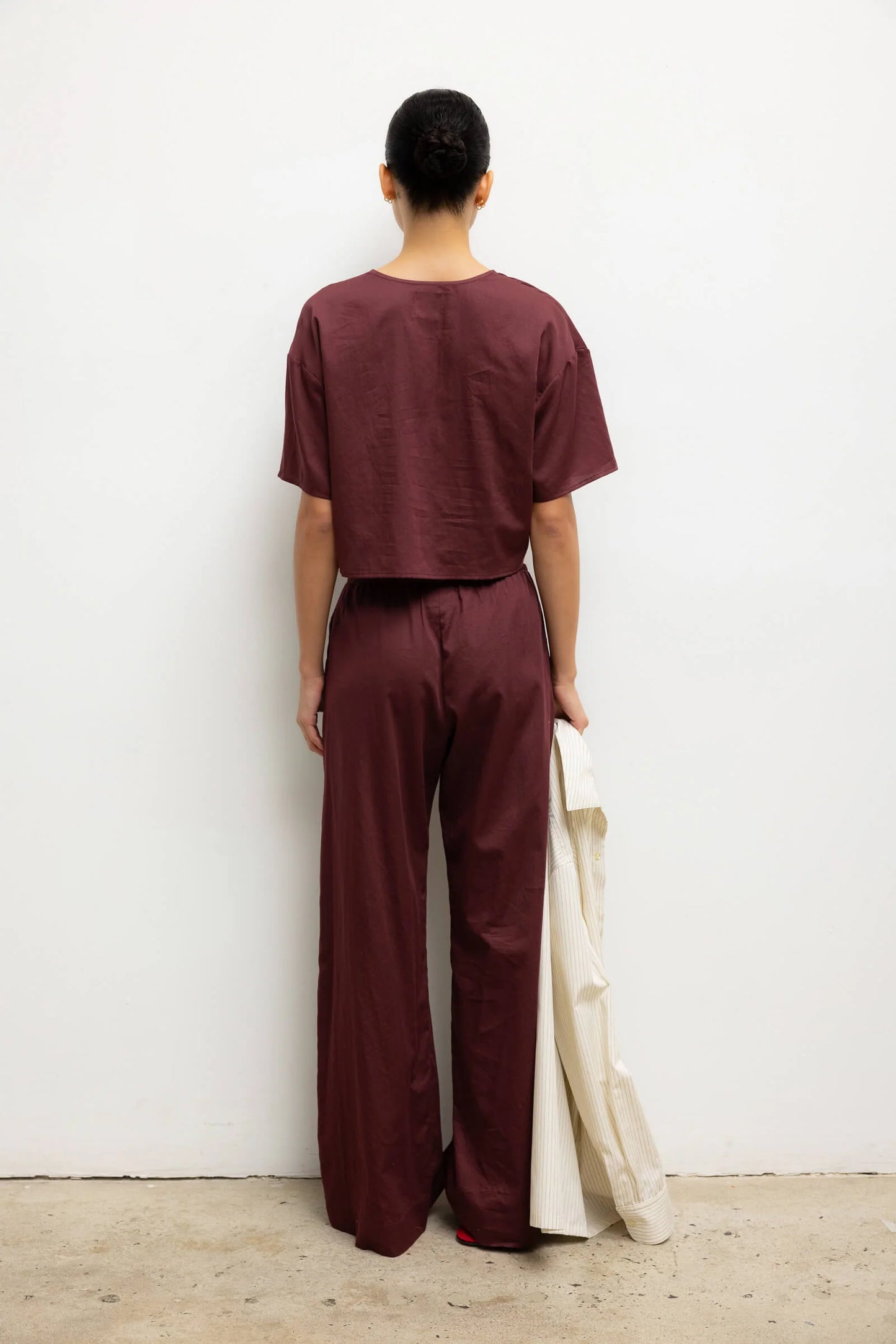 Leset Yoko Pocket Pant -Merlot