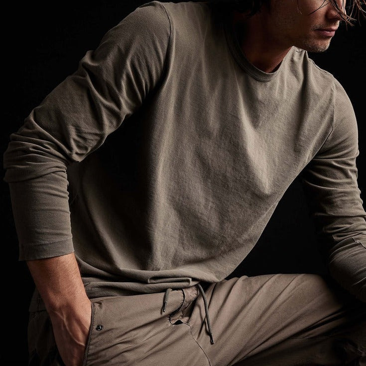 James Perse L/S Crew Ammo Pigment