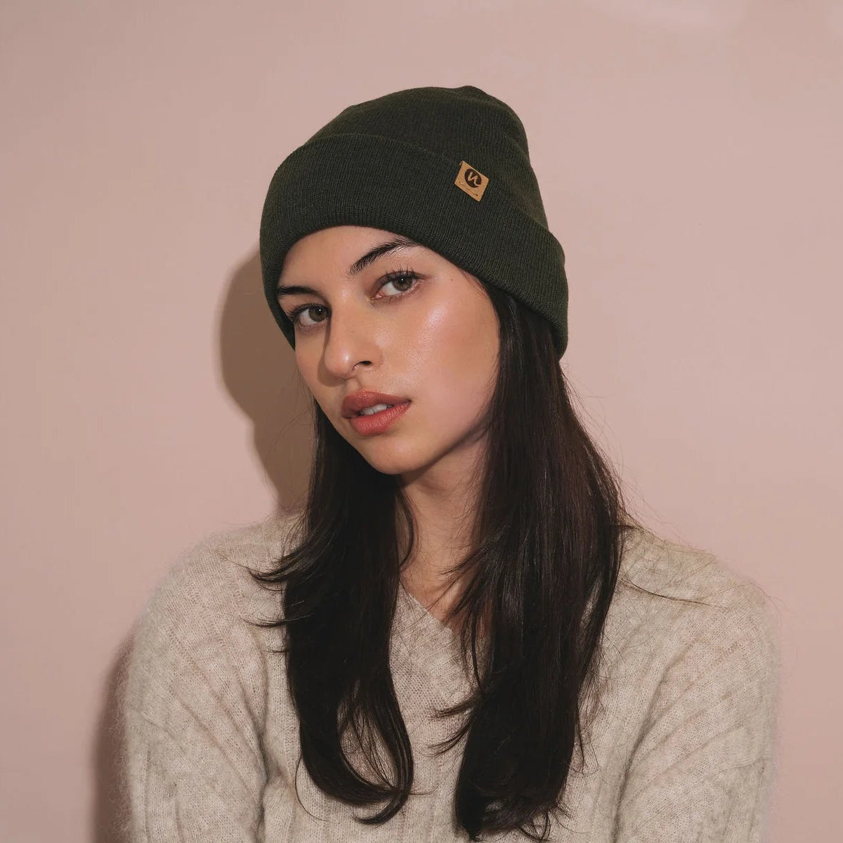 Unified WOOL CUFFED BEANIE-Ivory