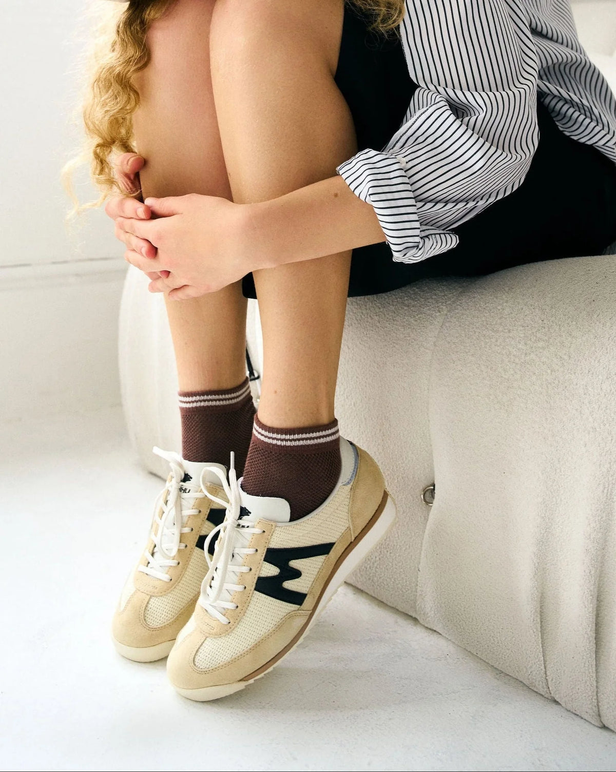 Unified MESH SNEAKER SOCKS- Coffee Bean