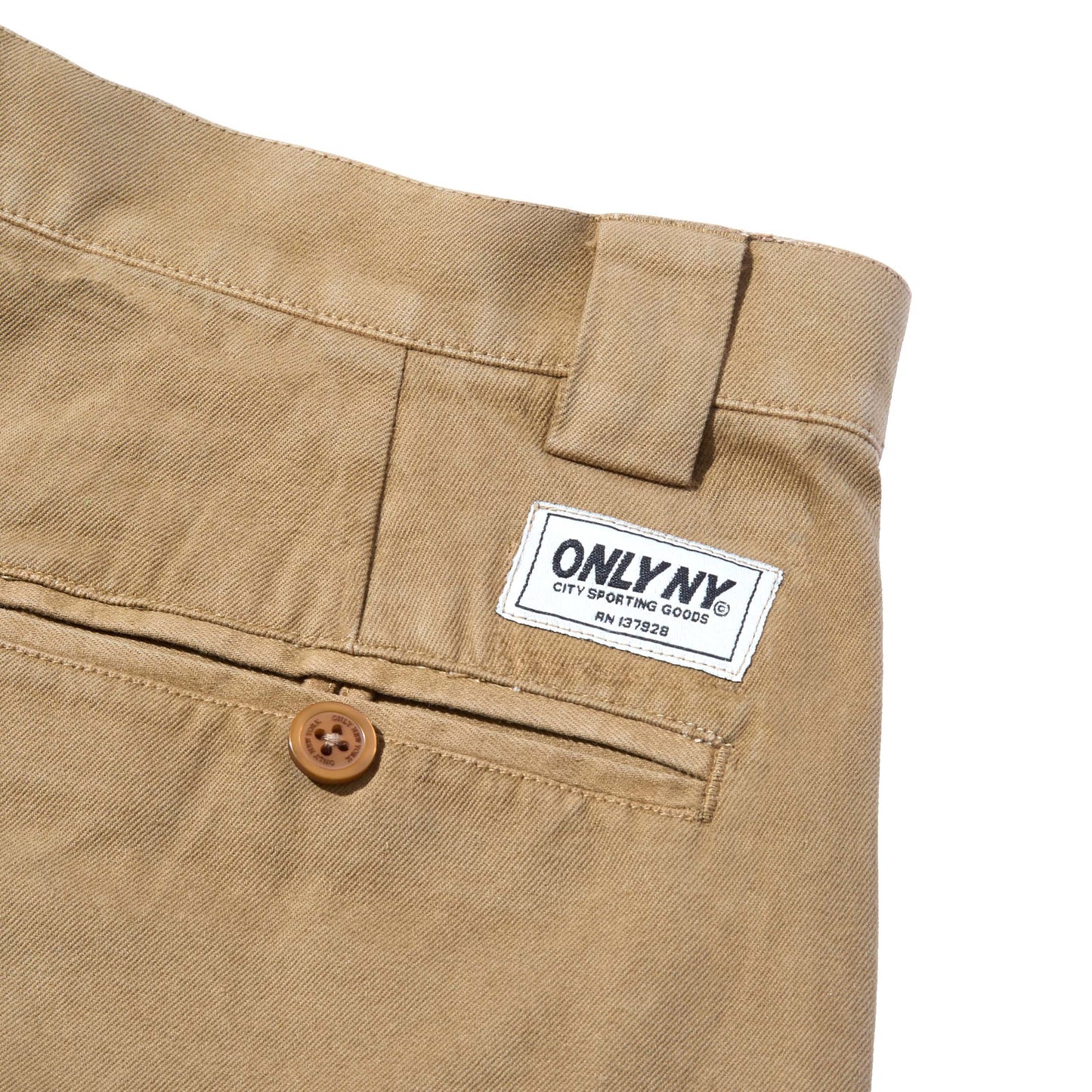 OnlyNY Mens Kaaterskill Baggy Chino- Brown