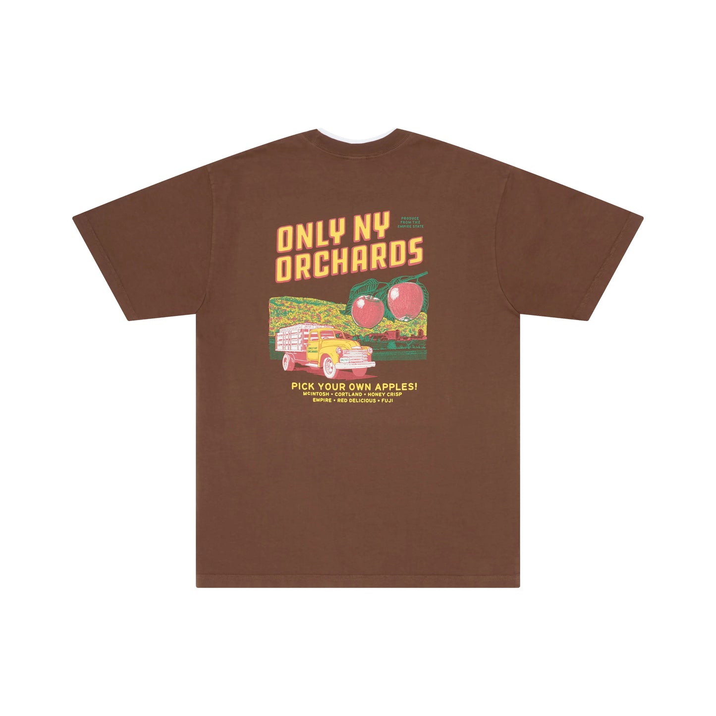 OnlyNY Mens Orchard Tee Shirt- Chocolate