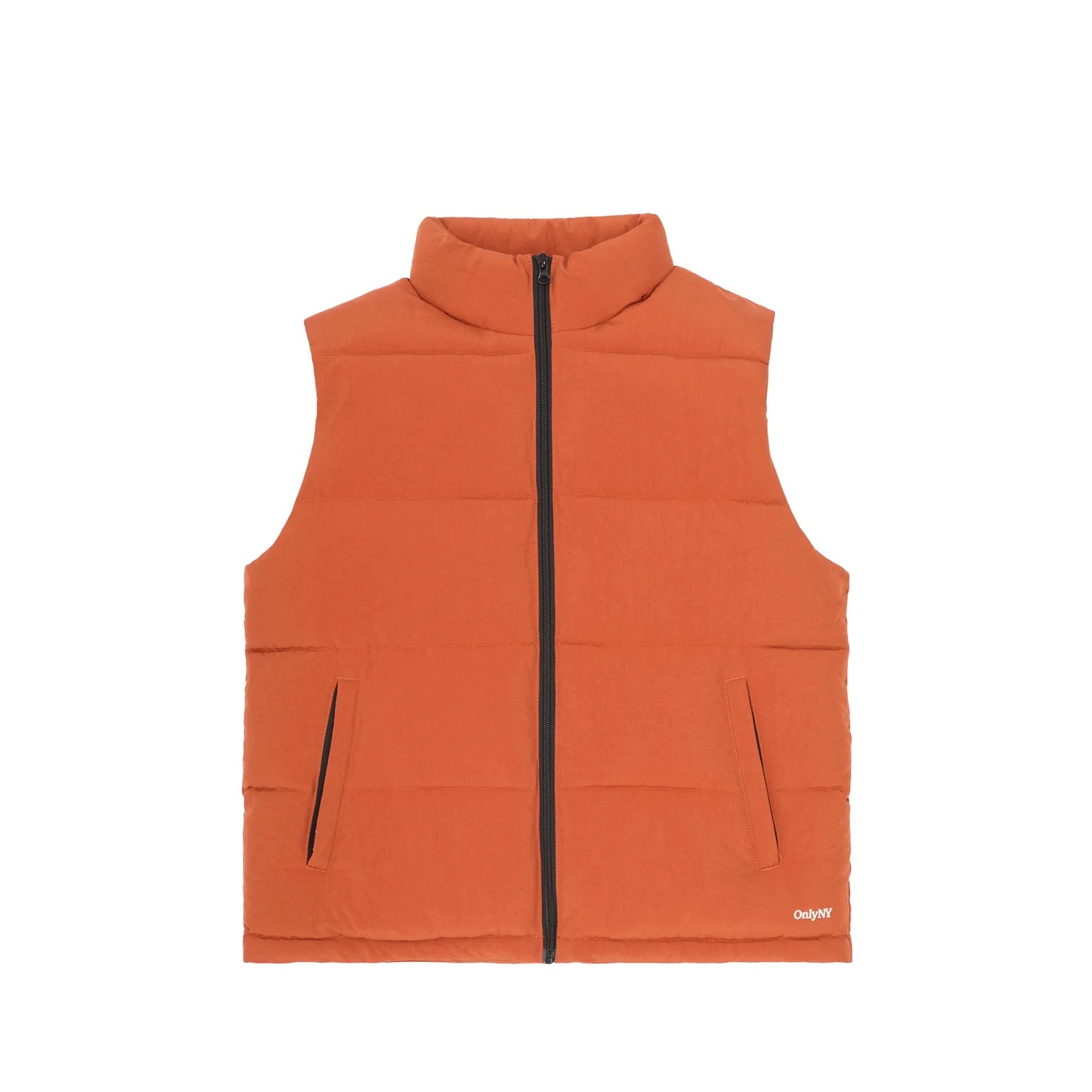 Burnt orange puffer vest online