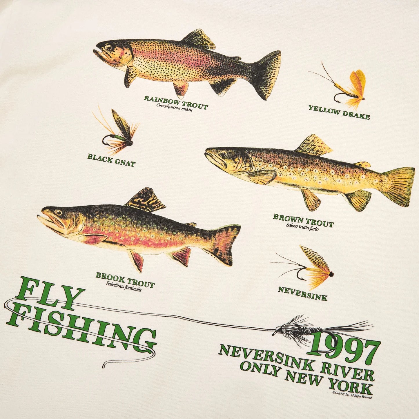 OnlyNY Neversink Trout pocket Tshirt - Natural