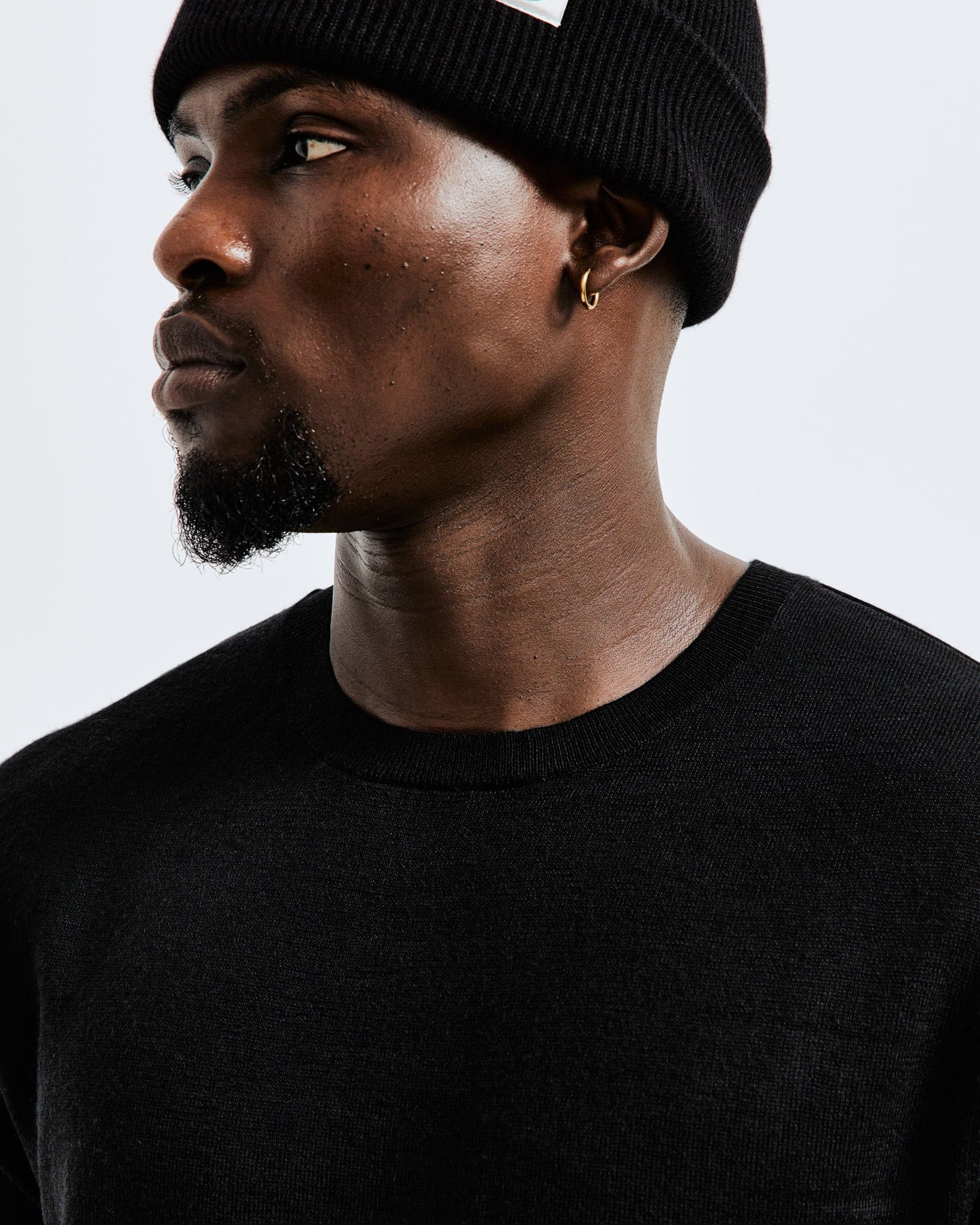 Reigning Champ Lightweight Harry Crewneck -Black