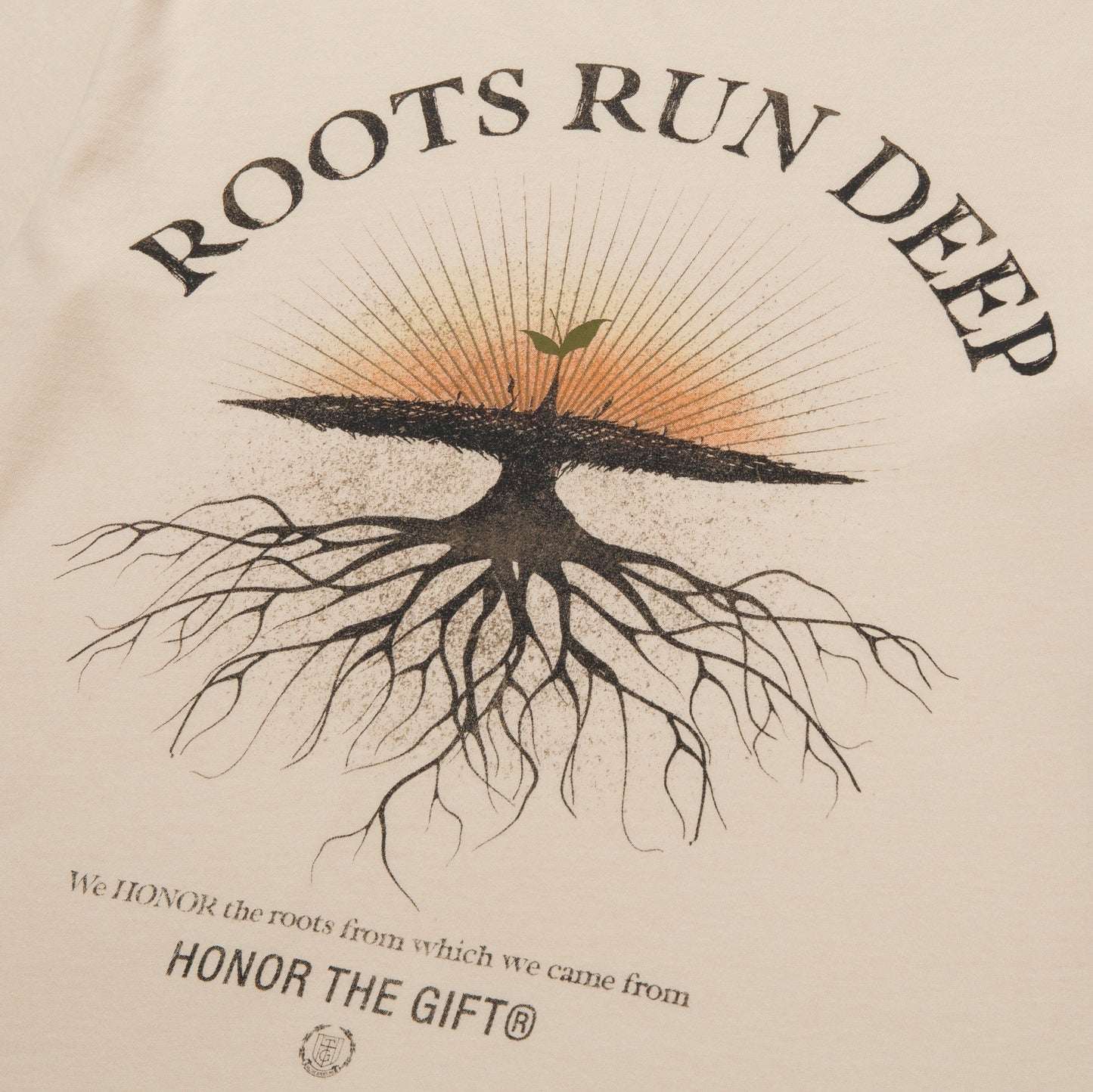 Honor the Gift Roots Run Deep SS Tee- Bone