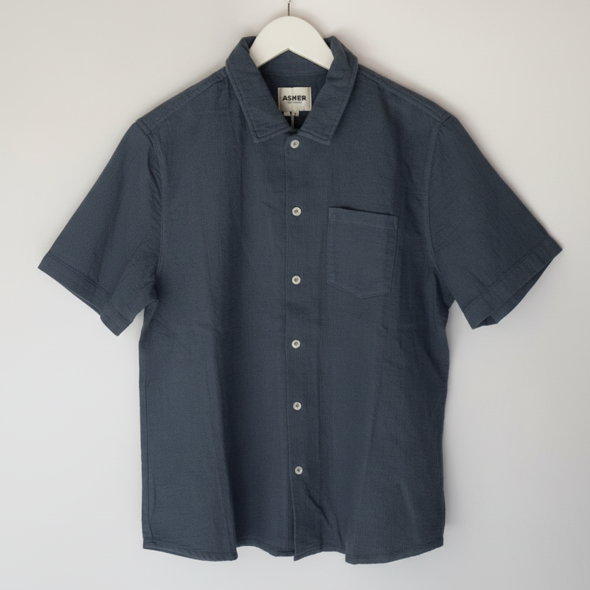 ASHER LA Gary Camp Shirt-Denim