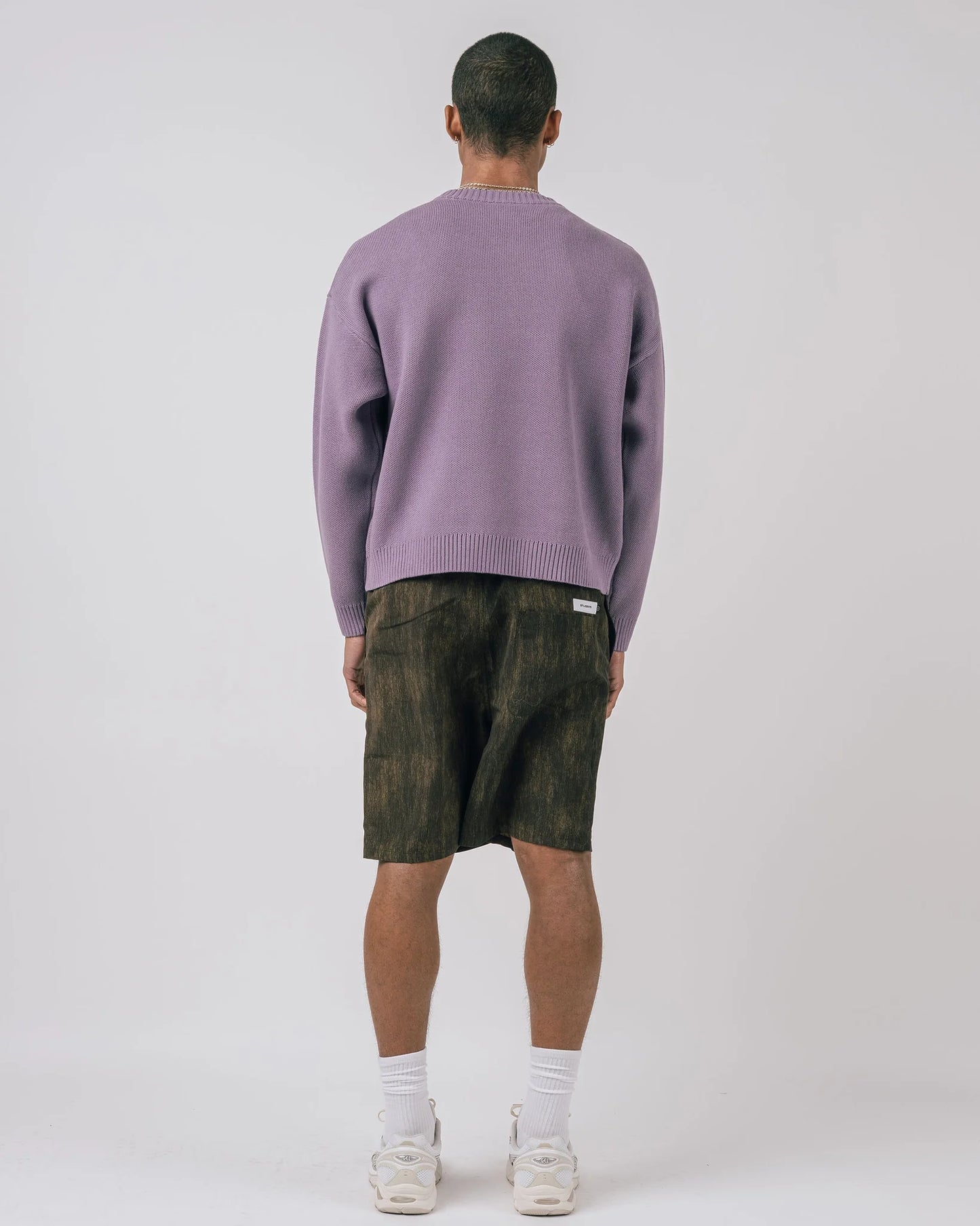 Students Golf Club Raind L/S Cable Knit Crewneck