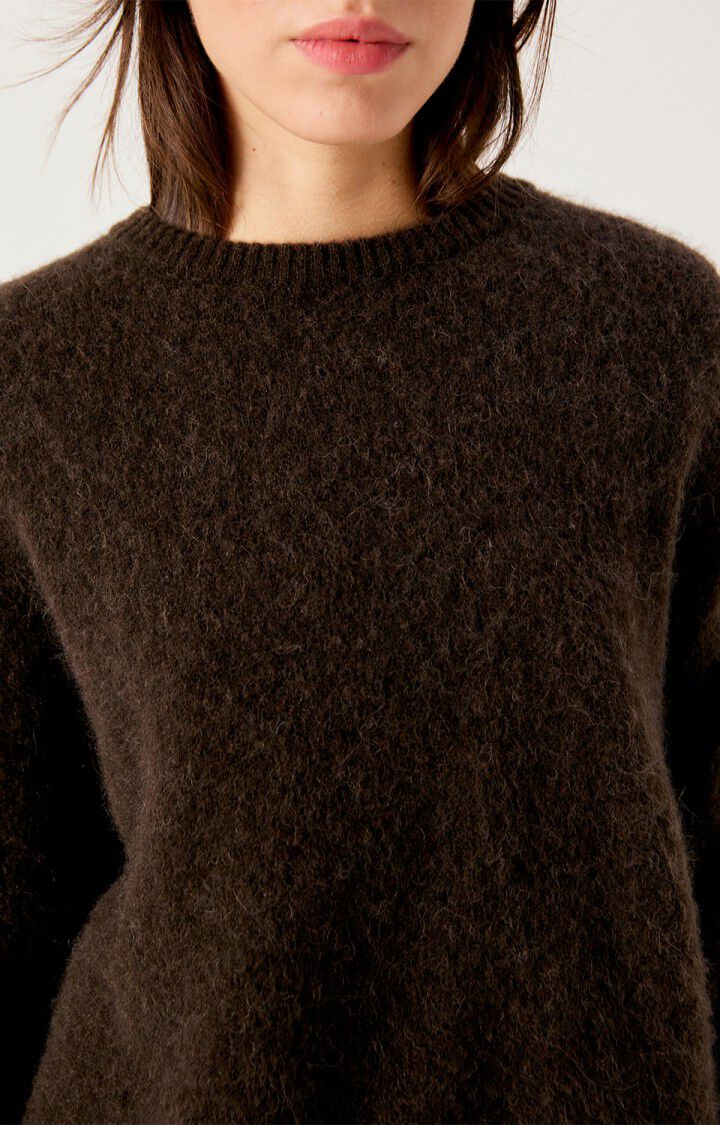 American Vintage Womens Sweater Vitow- Coffee Melange