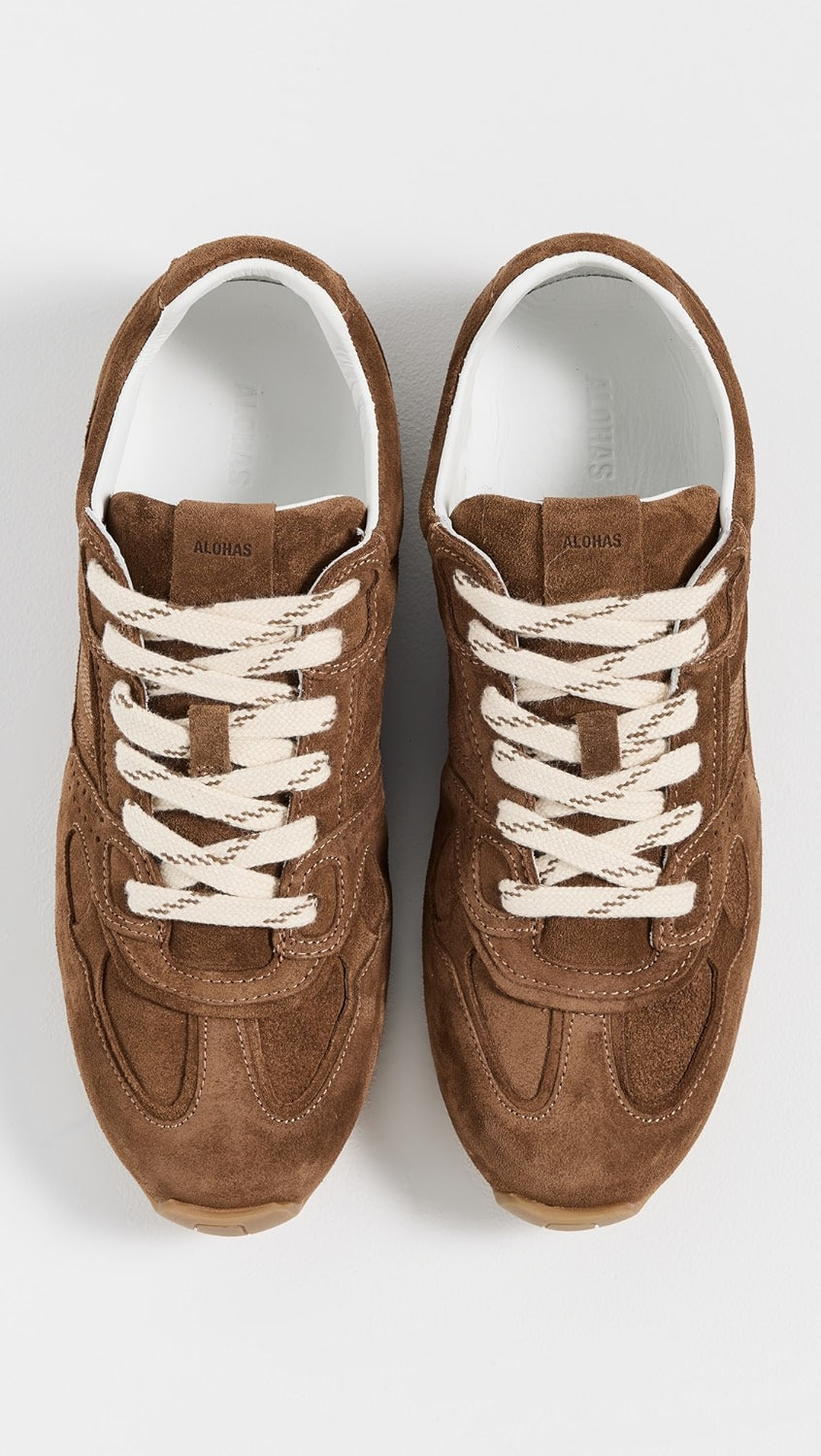 ALOHAS Tb.56 Suede Brown Leather Sneakers