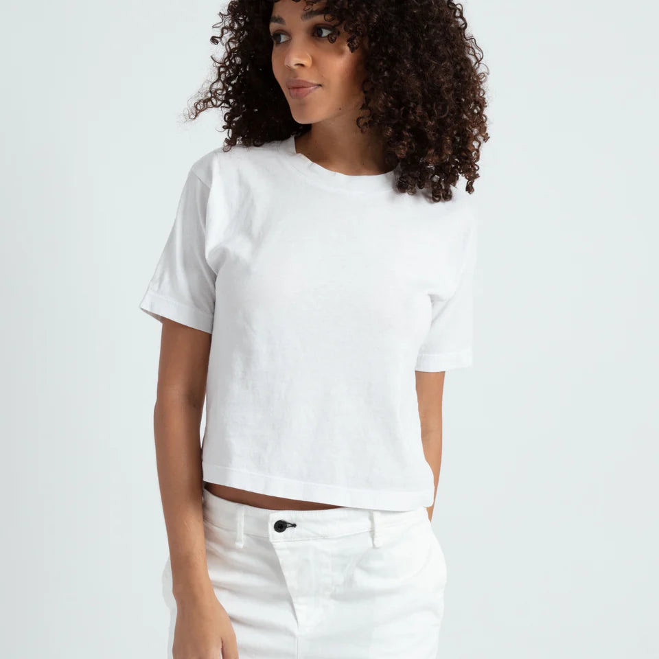 ASKK NY Cropped Tee- Ivory