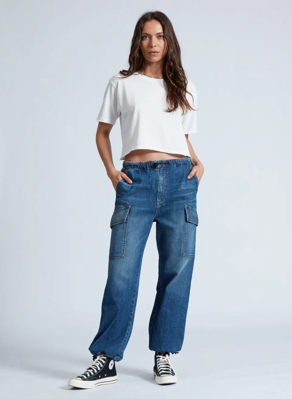 ASKK NY Cropped Tee- Ivory
