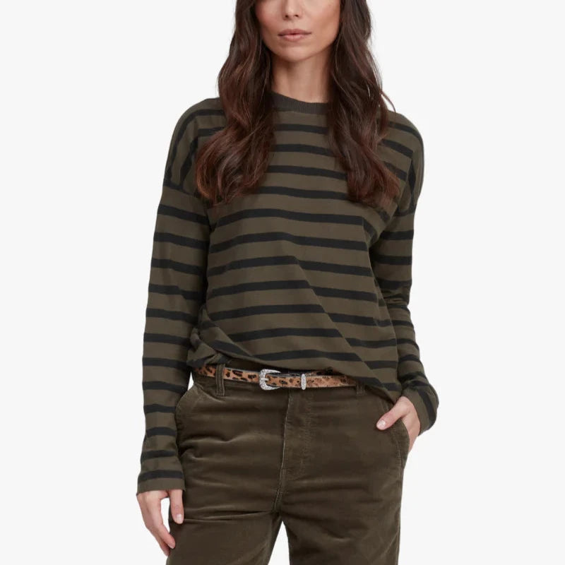 ASKK NY Printed Long Sleeve- Safari Green