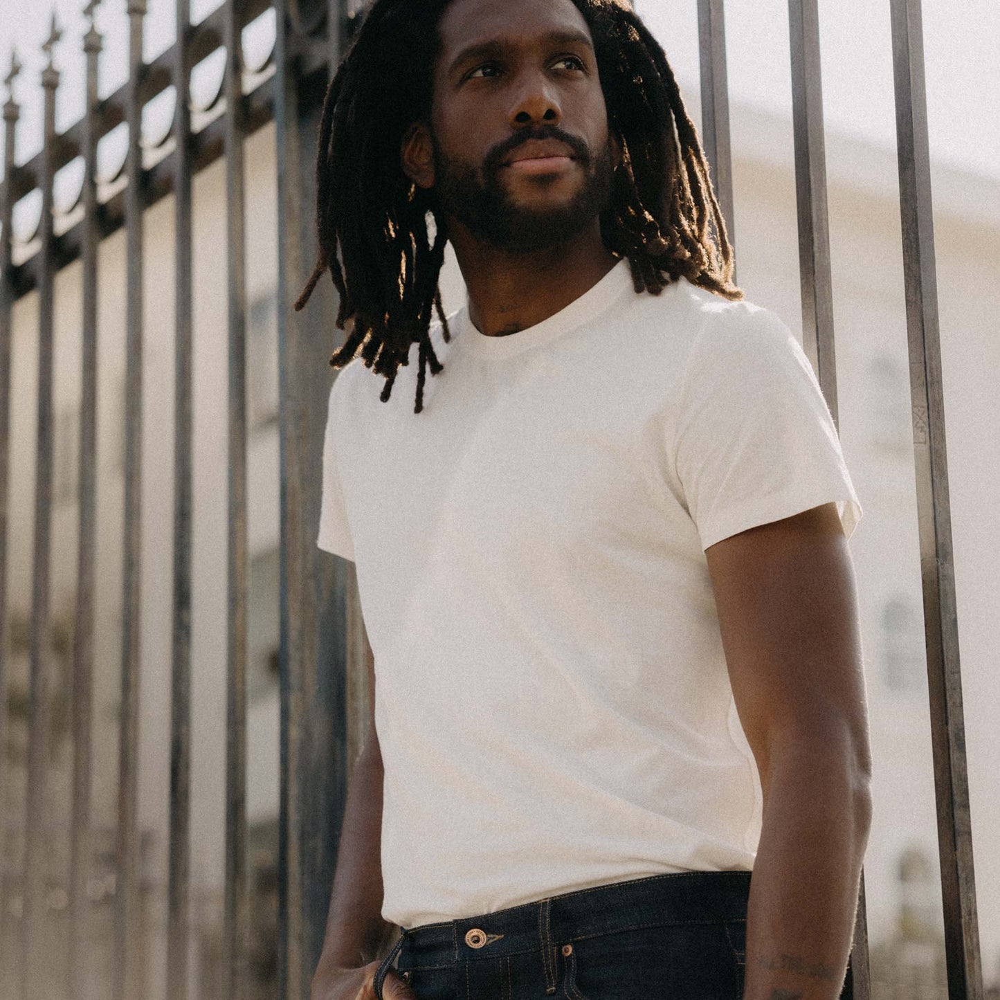 Taylor Stitch The Cotton Hemp Tee- Natural