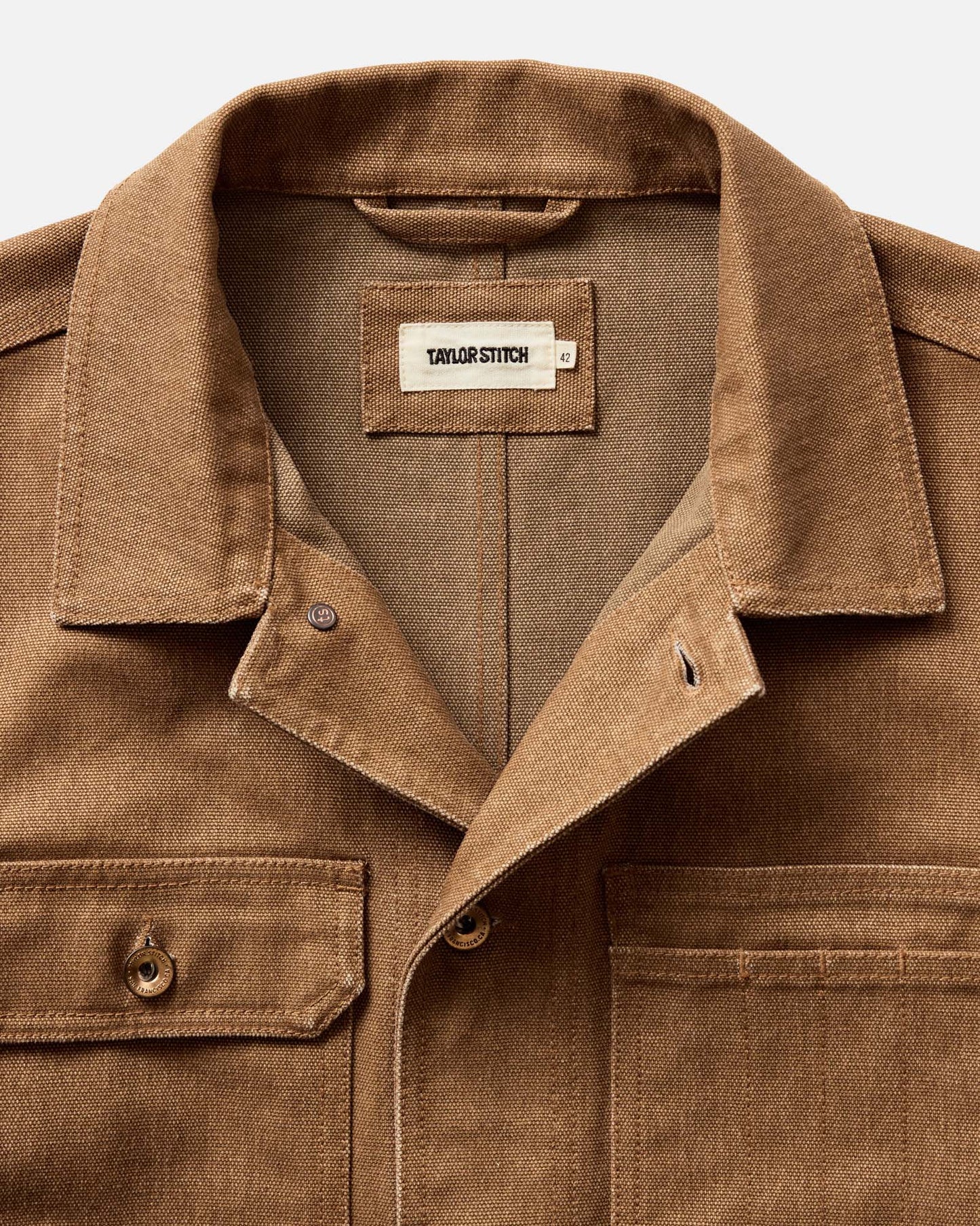 Taylor Stitch Longshore Jacket- Tobacco Chipped Canvas