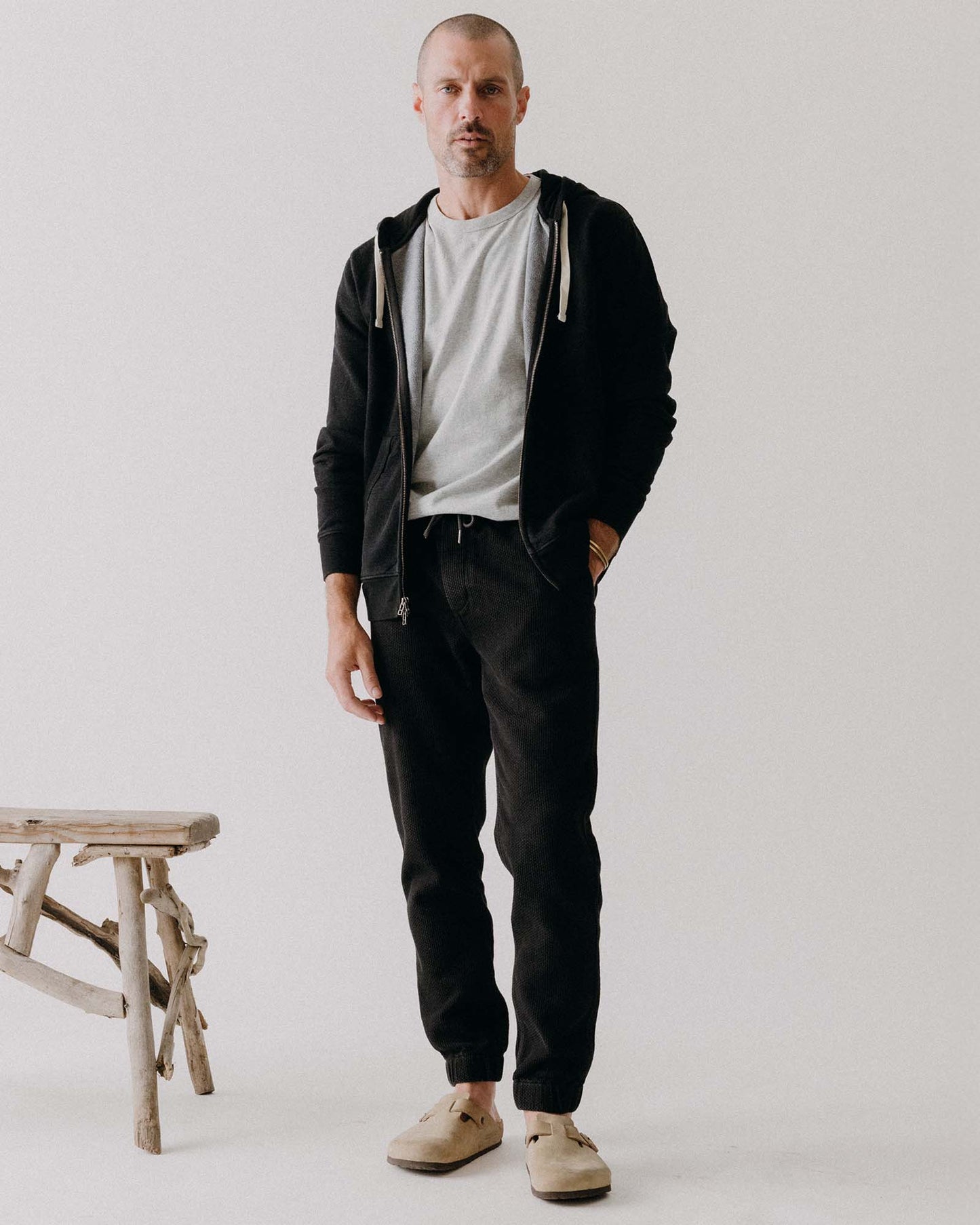 Taylor Stitch The Apres Pant- Black Indigo Sashiko
