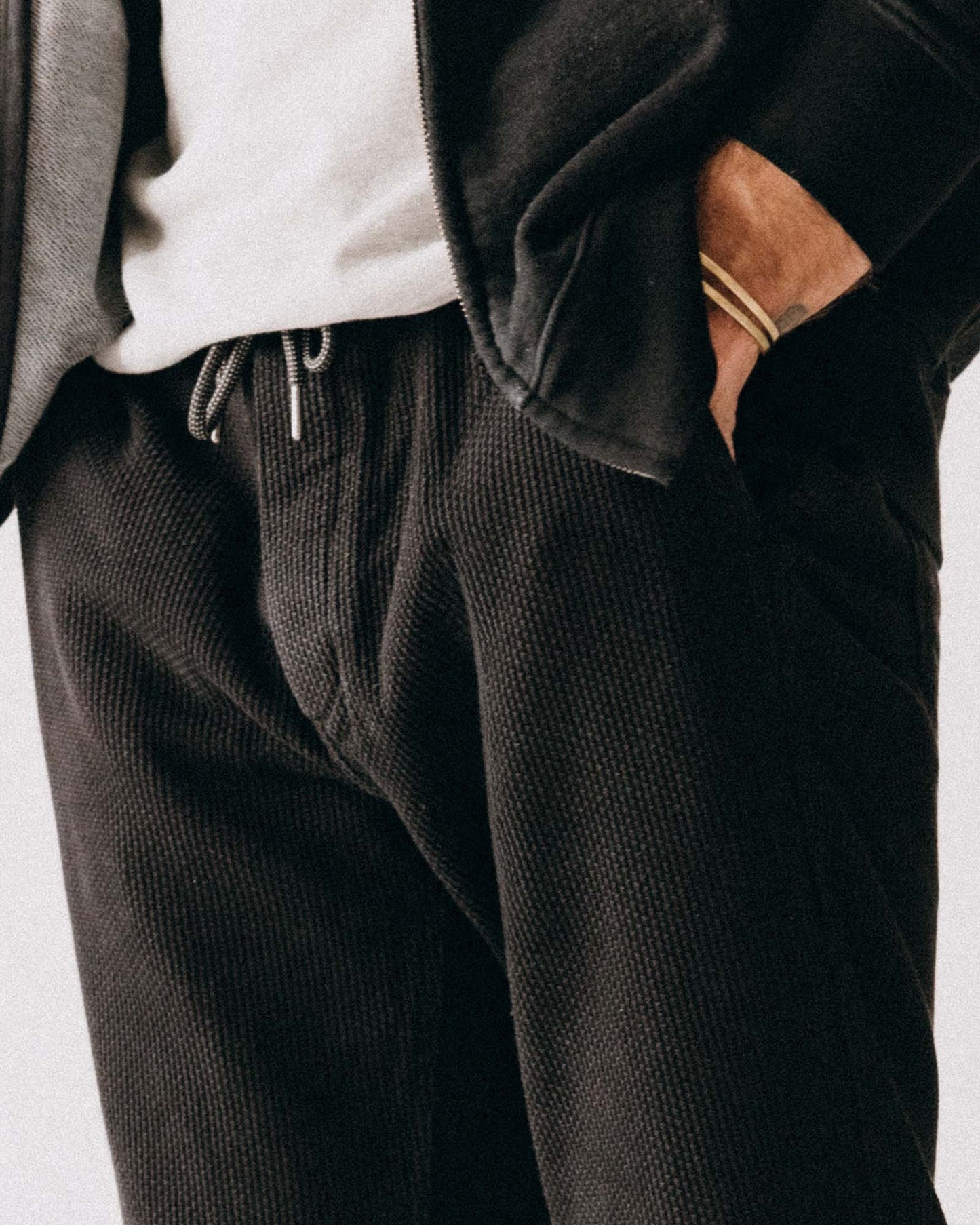 Taylor Stitch The Apres Pant- Black Indigo Sashiko