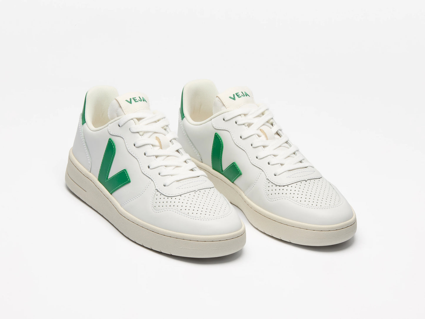 Veja Womens V10 Prime Leather- White Emeraude