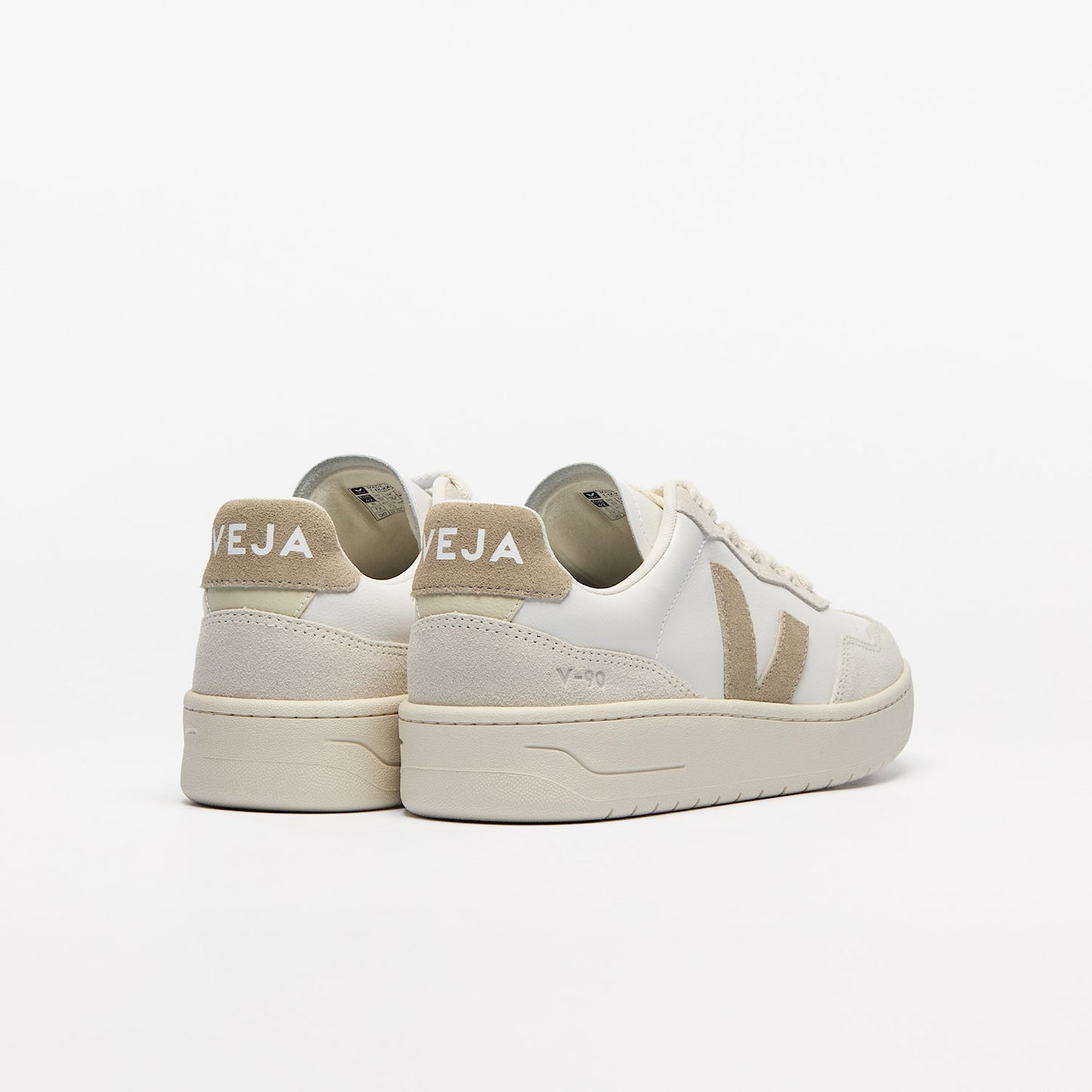 Veja Mens V90 OT Leather - White Taupe