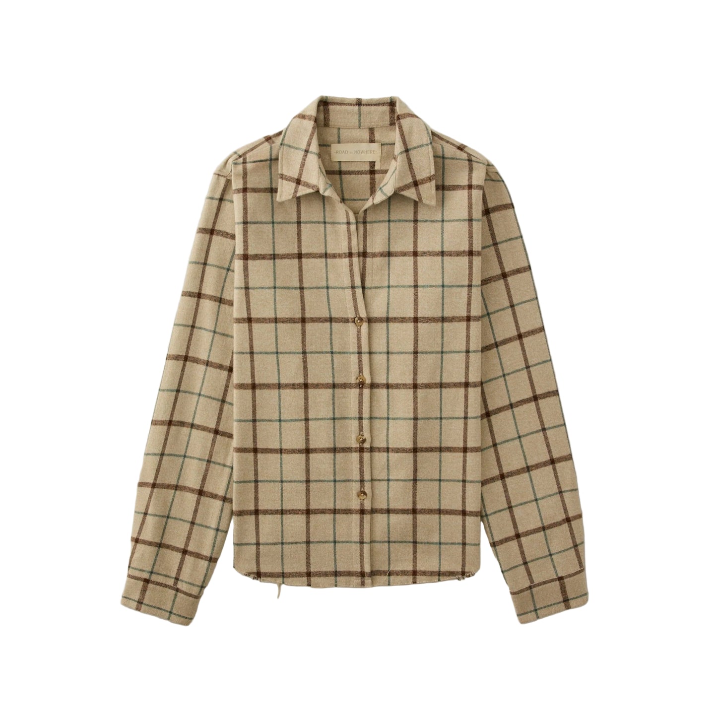 Road to NowhereWomens Mila Japanese Cotton Flannel - Oat Windowpane