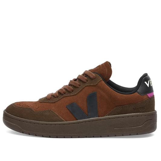 Veja Mens V-90 Suede Walnut Black