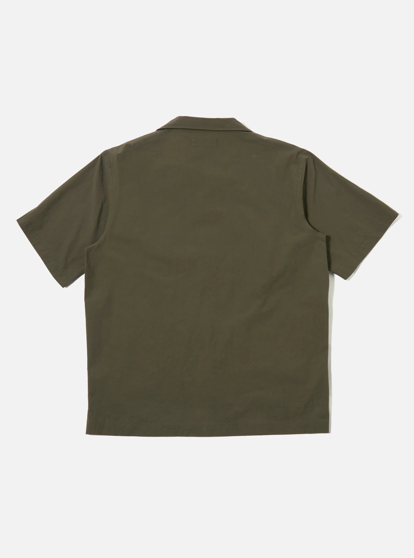 Universal Works Olive Tech Cotton S/S Dwight Overshirt
