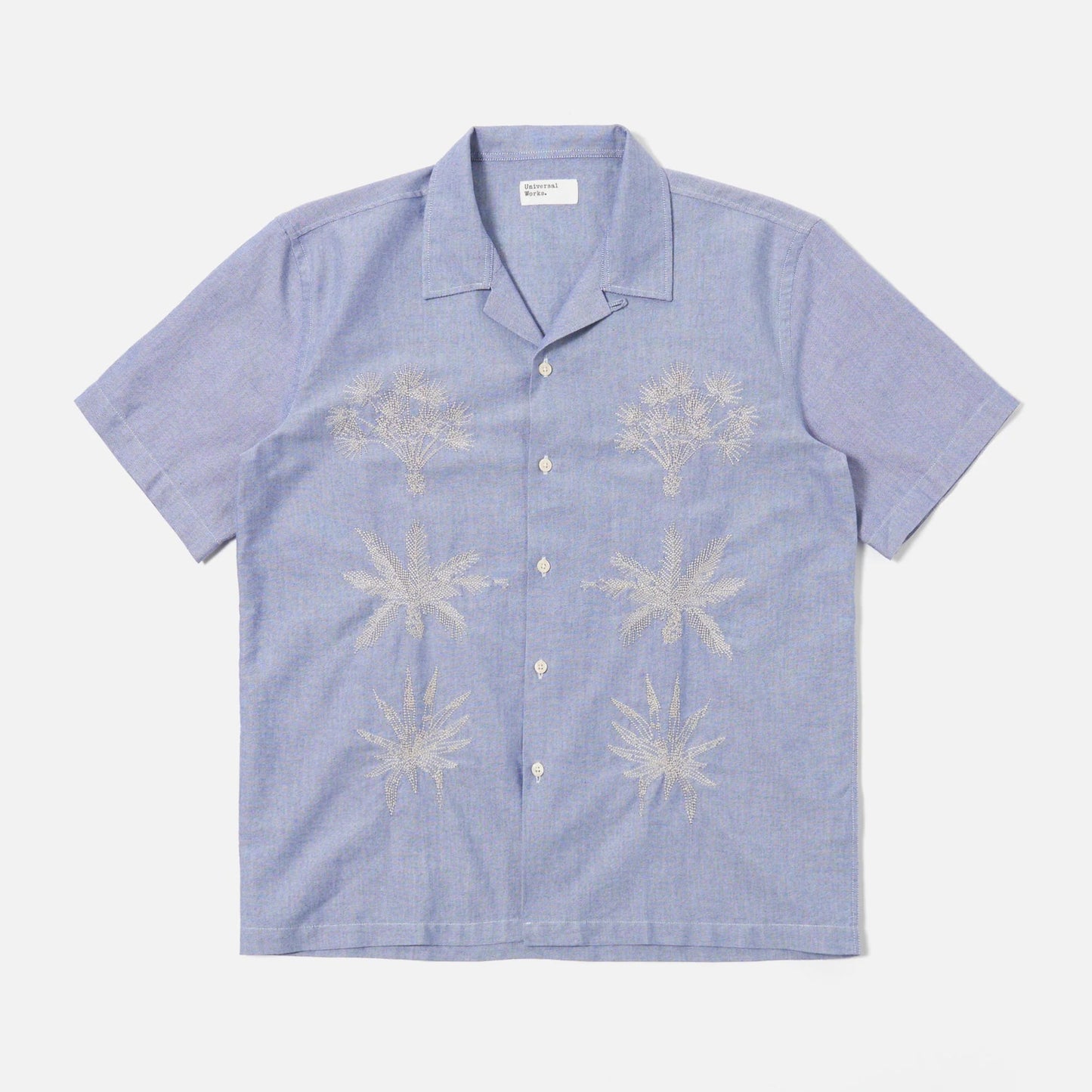 Universal Works Blue Oxford Shirting Road Trip Shirt