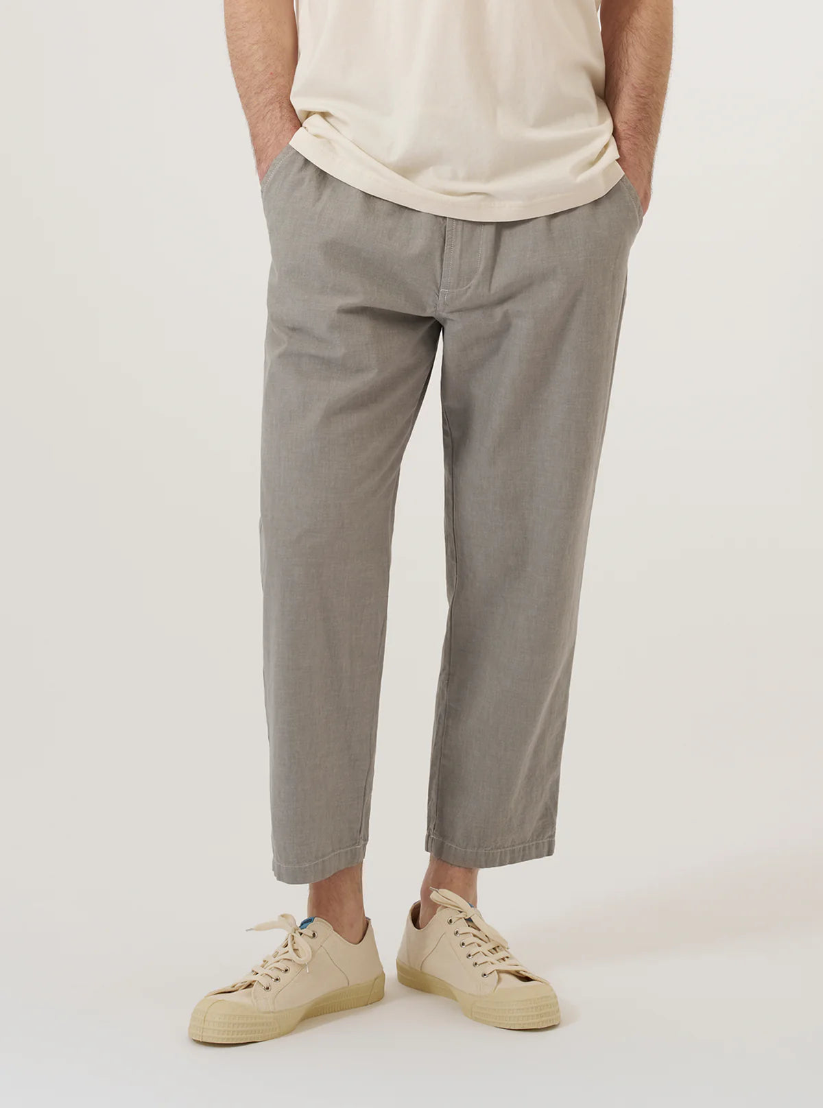 Universal Works Grey Izumi Cotton Hi Water Trouser