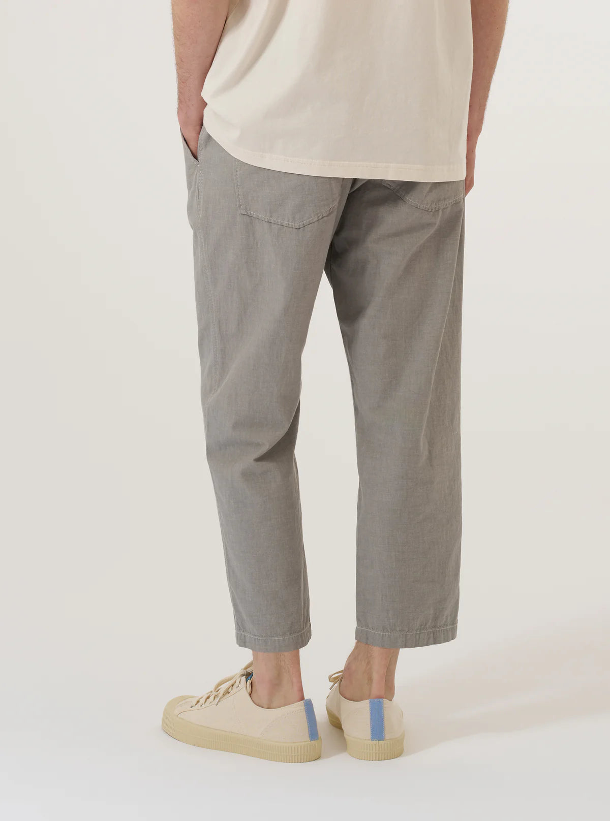 Universal Works Grey Izumi Cotton Hi Water Trouser