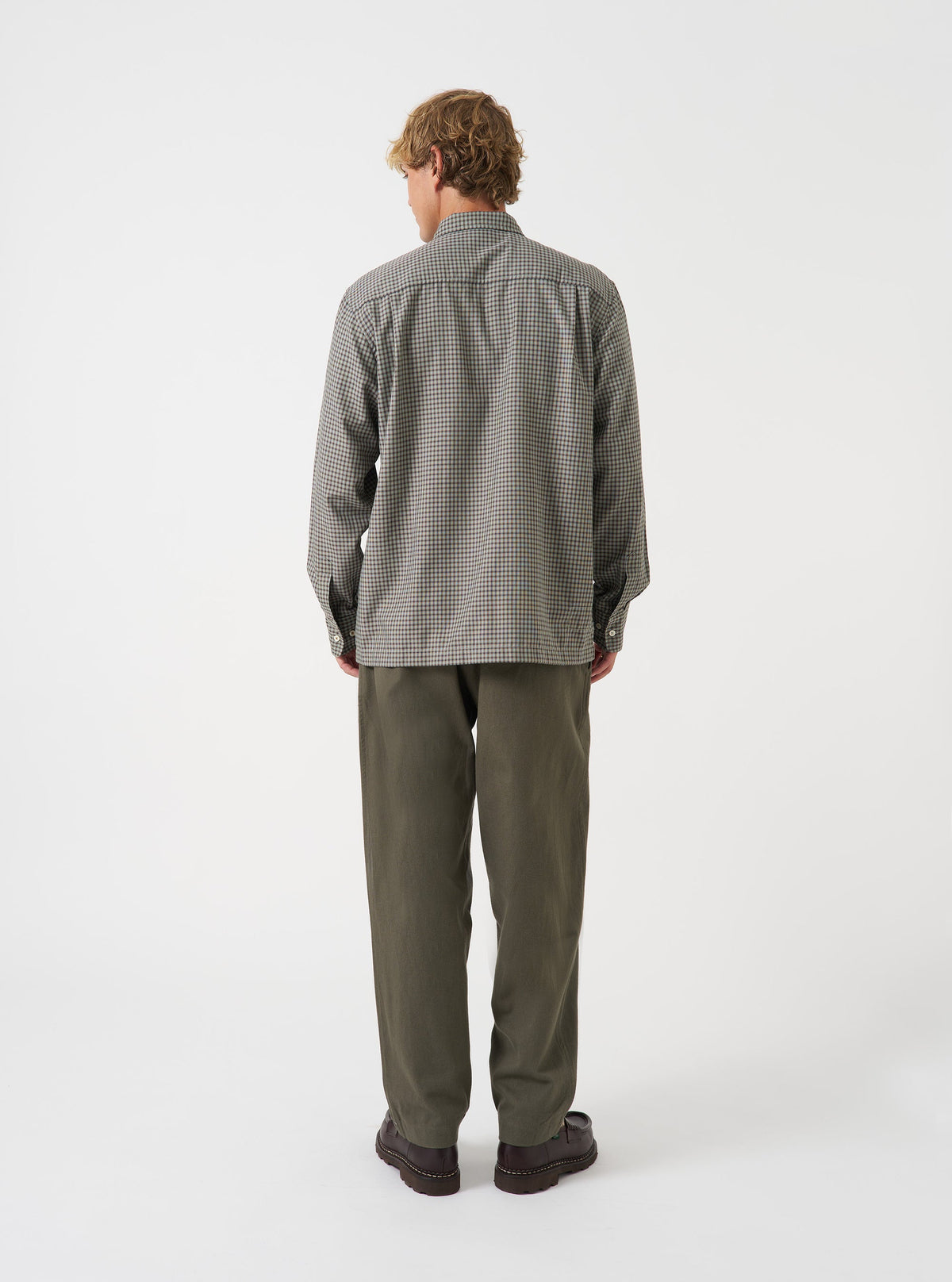 Universal Works Brushed Moleskin Military Chino- Olive