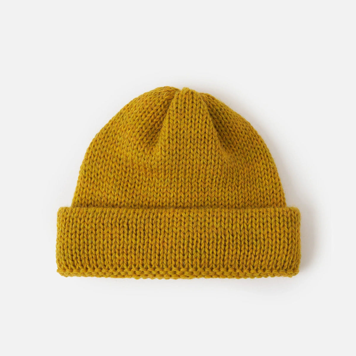 Universal Works Mustard British Wool Short Watch Cap