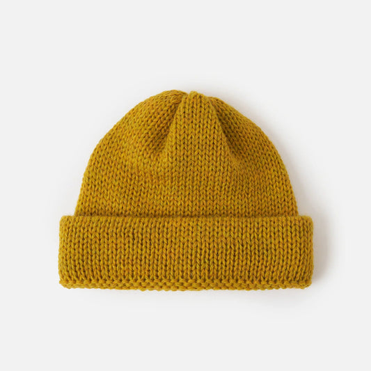 Universal Works Mustard British Wool Short Watch Cap