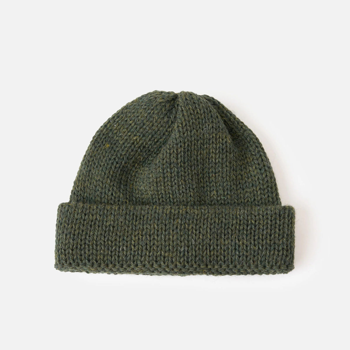Universak Works Olive British Wool Short Watch Cap