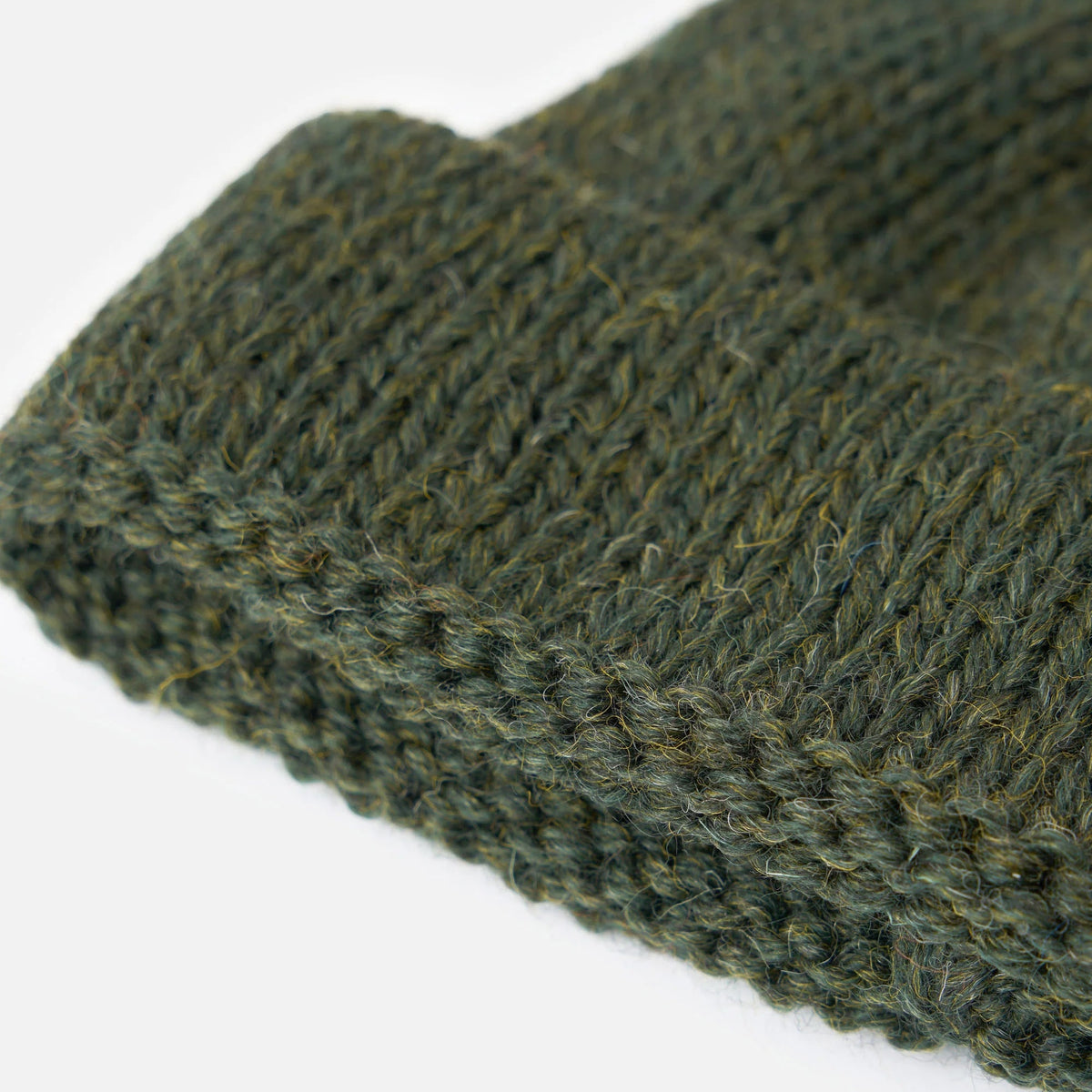 Universak Works Olive British Wool Short Watch Cap