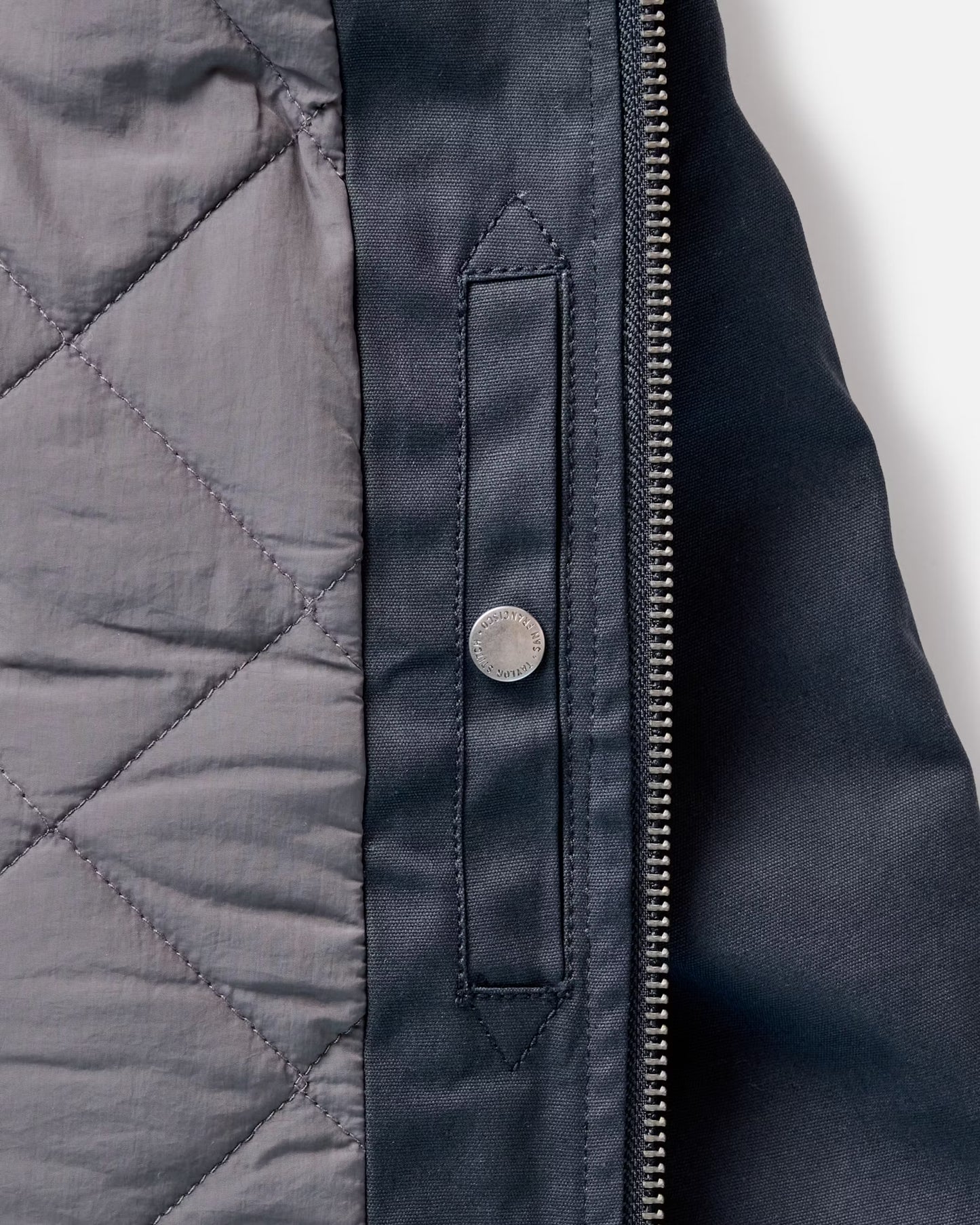 Taylor Stitch The Insulated Bomber Jacket- Dark Navy Dry Wax
