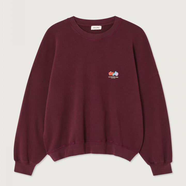American Vintage  Womens Sweatshirt Atubay-Wine Lie